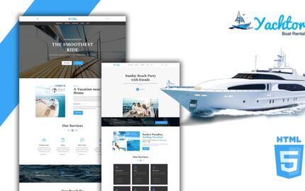 Yatçı Yat Kiralama HTML5 Web Sitesi Şablonu