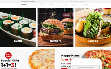 Yemek zamanı - Food Store Clean Shopify Teması