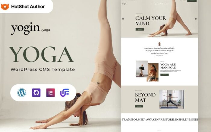 Yogin - Yoga ve Egzersiz WordPress Elementor Teması