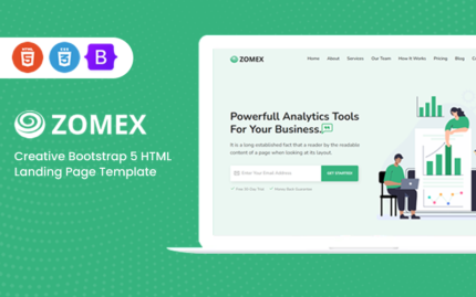 Zomex - Creative Bootstrap 5 HTML Açılış Sayfası Şablonu