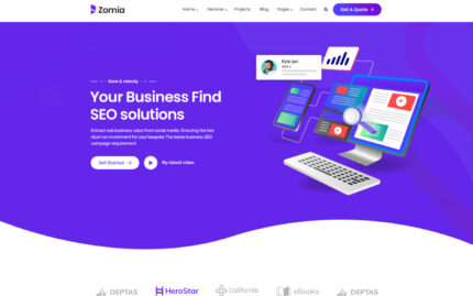 Zomia SEO Pazarlama HTML5 Şablonu