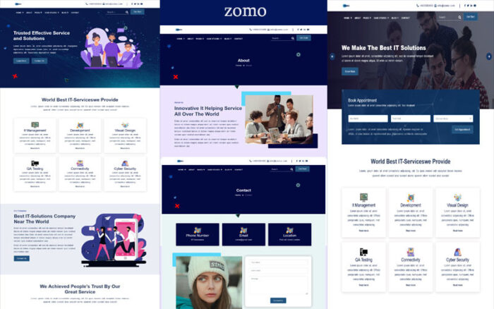 Zomo-IT Çözümleri ve Hizmetleri Şirketi HTML5 Şablonu