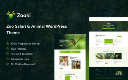 Zooki – Premium Bir Hayvanat Bahçesi Safarisi ve Hayvan WordPress Teması